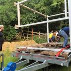 21. Juni: Oder Teil eines Gemeinschaftshauses auf dem Bauspielplatz? (Foto: Evelyn Simson)